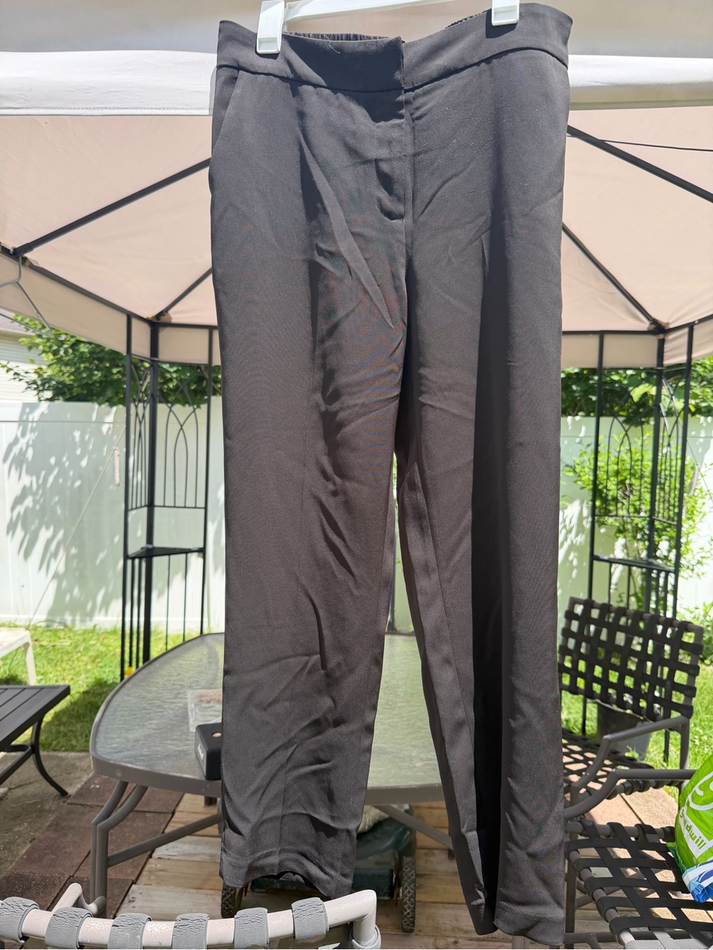 Quince Black Straight-Leg Trousers